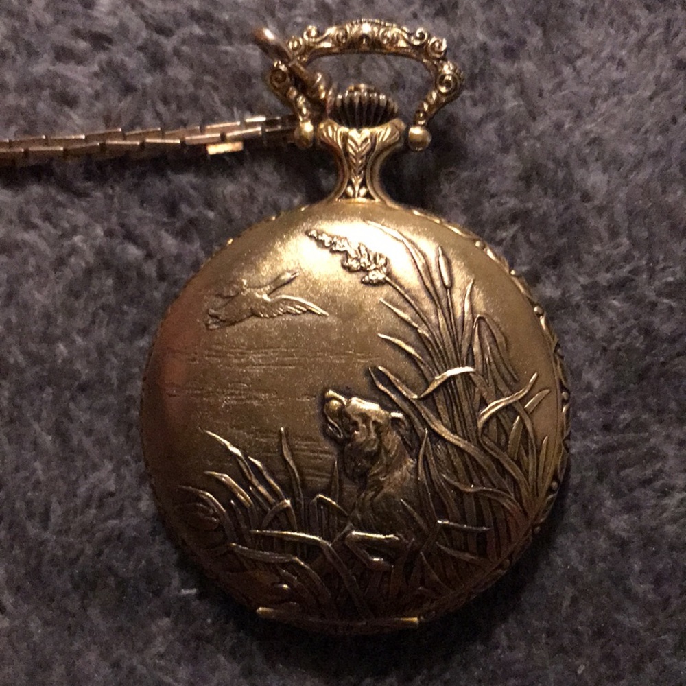 Andre Rivalle 17 Jewels Swiss Made Mechanical Wind Up Pocket Watch.